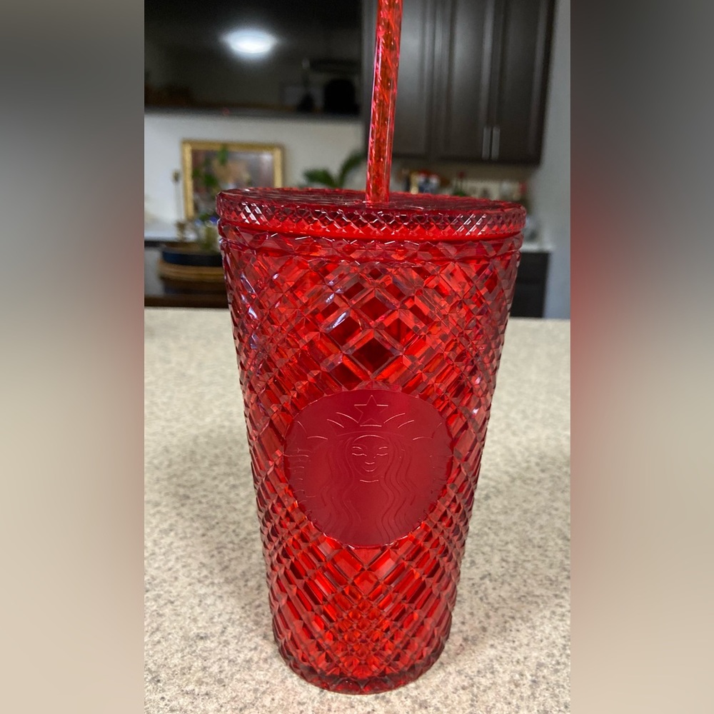 Starbucks Holiday 2021 Tumbler Red Jeweled